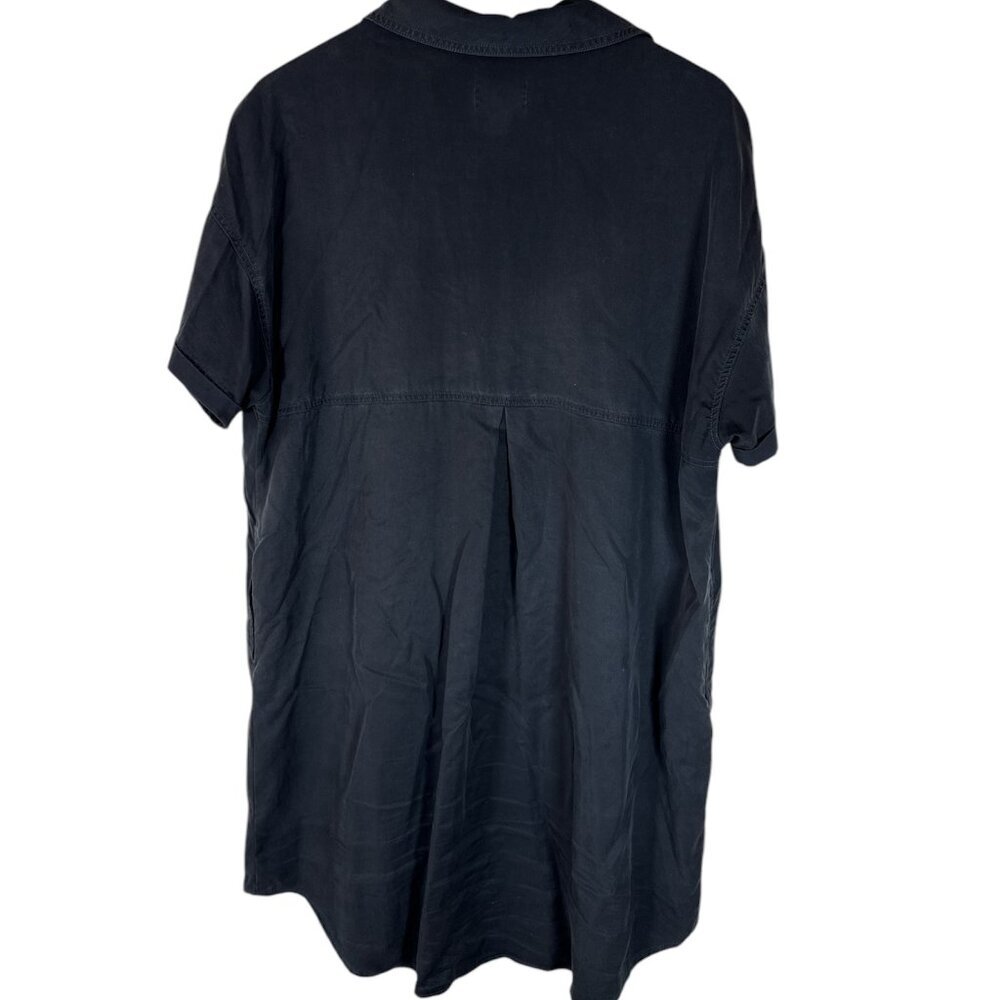 Universal Thread XXL Black Dress Pullover Minimalist Short Sleeve Womens Pockets